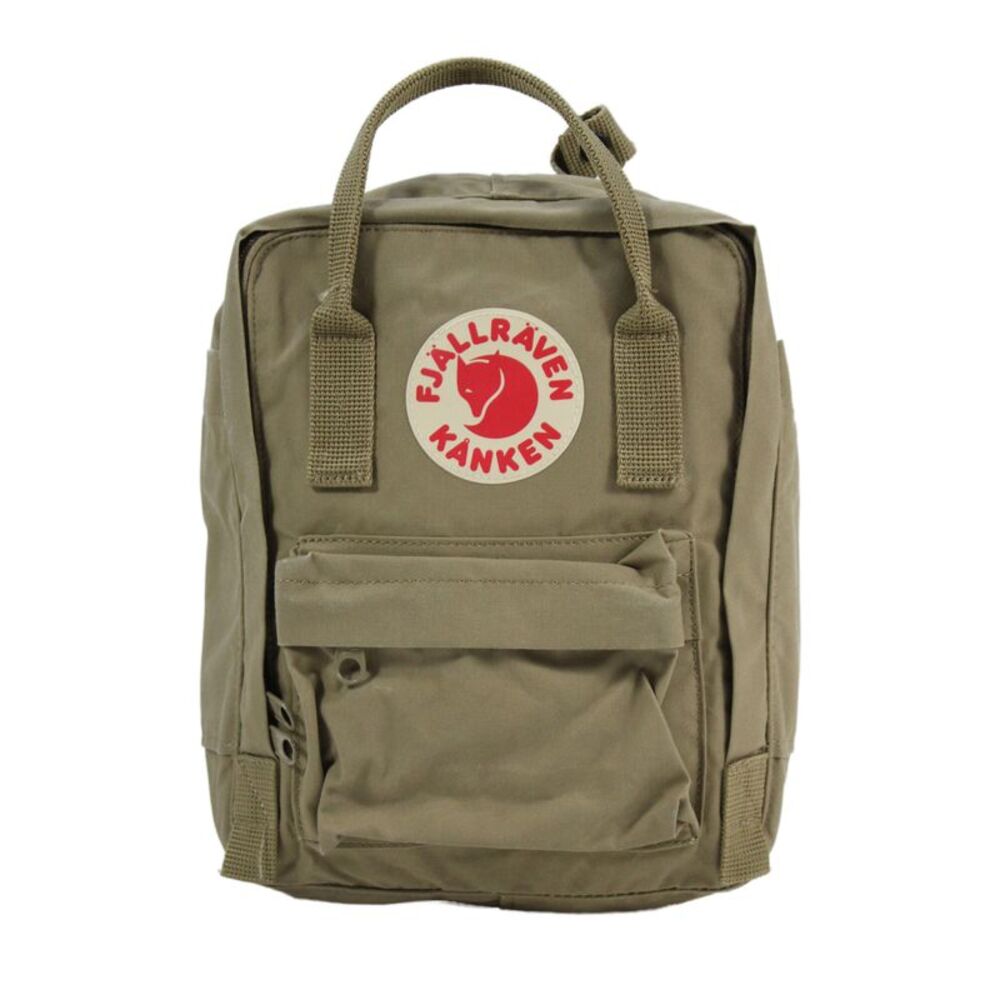 Fjall Raven Women's Kanken Zip Closure Mini Canvas Backpack Beige